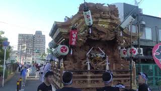 令和6年　蒲生若宮地車　夏祭り曳行　本宮夕方　令和6年（2024年）7月21日