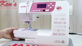 Janome 3160PG 100th Anniversary Edition Sewing Machine Overview Ken's Sewing Center Muscle Shoals AL