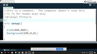 Processing Tutorial #4: Comments