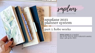 smplans 2021 planner system: part 1 ** 3rd Year using a Hobo Weeks!