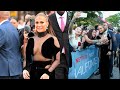 Jennifer Lopez in a black gown without underwear for the premiere of the movie Half Time