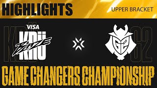 Highlights | G2 vs. KRÜ | 2024 Game Changers Champions