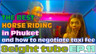 [Phuket] EP.11 BEST Horse riding at sunset beach!! [Thailand]