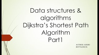 Dijkstra's Shortest Path Algorithm Part1 Scala