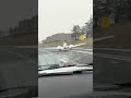 the moment a plane landed on the thruway