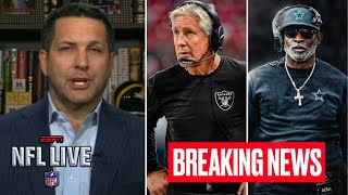 NFL LIVE | Adam Schefter has latest on head coach jobs: Deion Sanders to Cowboys; Carroll to Raiders