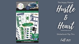 Hustle \u0026 Heart | Sticker Book Flip-Thru | The Happy Planner | Fall 2021