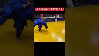 허벅다리에서 안오금띄기 연결 ! #judo #judoka #유도 #ippon #용인대 #한판 #shorts