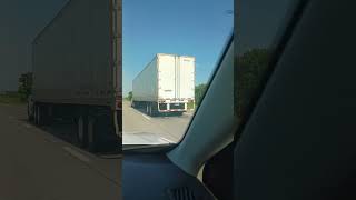 White Cassadia Freightliner MTS Trucking Going Eastbound HWY 36 New Cambria MO Honk at Me 4x 6/12/23