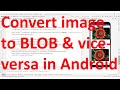 Convert image to BLOB (bytes array) & vice-versa using Base64 encoder in Android App? - API 34
