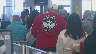 UConn fans fly out to Houston for Final Four