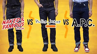 Which Jean Is Better? | Nudie Lean Dean VS Naked & Famous Weird Guy VS A.P.C.