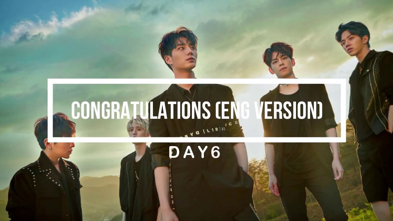 Day6 Congratulations Karaoke English Version Youtube