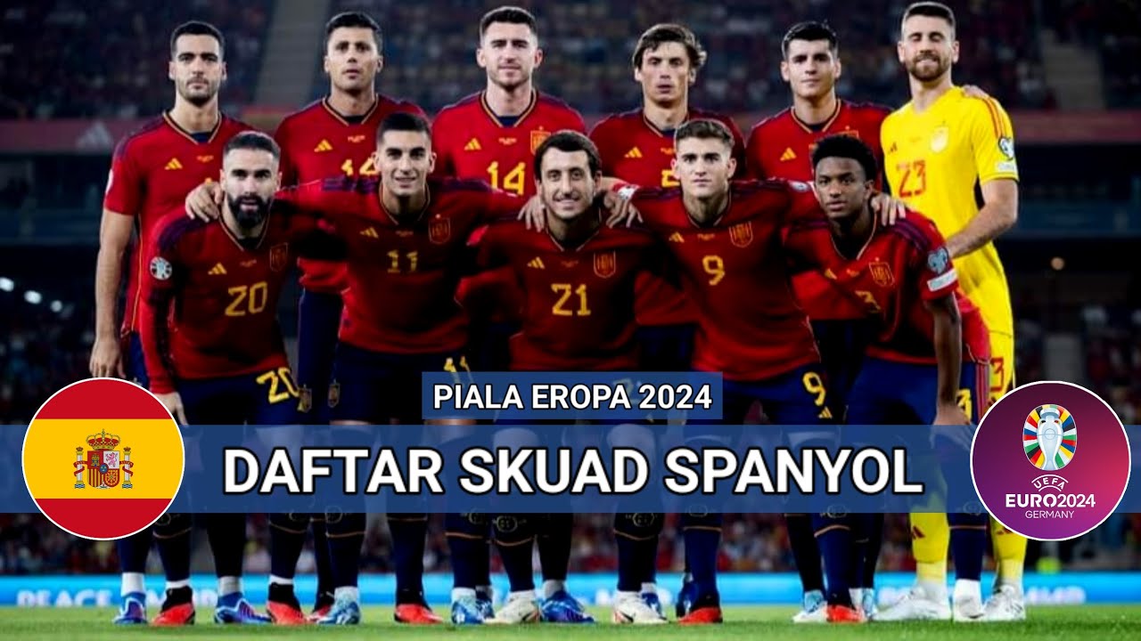 Daftar Skuad Pemain Spanyol Piala Eropa 2024 - UEFA Euro 2024 - YouTube