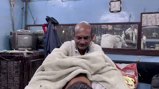 ASMR Neck Cracking Roadside Head massage By Indian Barber