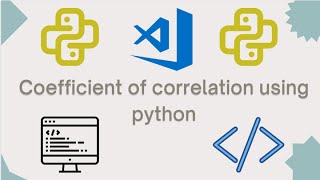 How to find coefficient of correlation using python