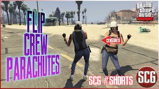 GTA 5 Online - FLIPPING CREW COLOURED PARACHUTES USING BEFF - #SHORTS By SCG!