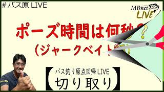 ジャークベイトのポーズ時間は何秒？【バス釣り原点回帰Live切り取り】