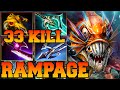 Rampage + 33 Kills Slark Dota 2 !! Slark Dota 2 Safelane Carry Meta Pro Gameplay Build Guide 7.35