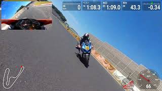 筑波サーキット 2024年8月12日 J2（Aprilia RSV4）Lap27 1'.8.1