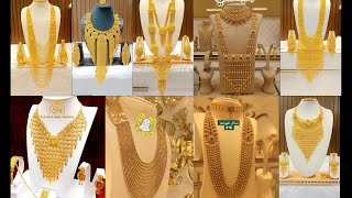 latest Dubai gold necklaces design 2023 pictures| Dubai gold necklace design collection|