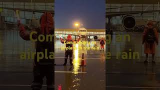 Commanding an airplane in the rain #travel