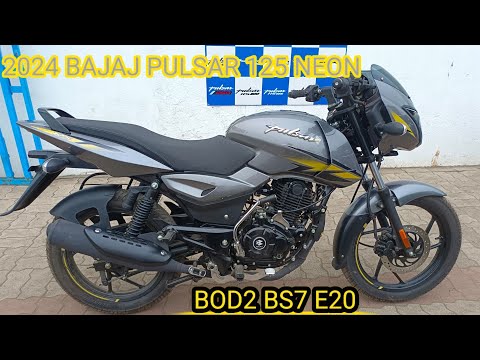 2024 BAJAJ PULSAR 125 NEON MODEL BS7 !! OBD2 E20 K SATH !! NEW COLOUR ...