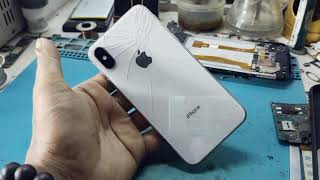 i phone x change back glass/ផ្លាស់ប្តូរខ្នងក្រោយរបស់ទូរស័ព្ទ iphone x