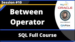 SQL - Part 10 - Between Operator