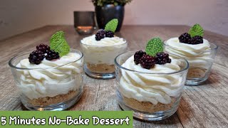 Creamy Lemon Mascarpone Mousse Dessert in 5 Minutes