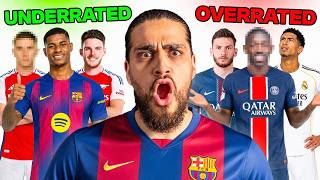 Ranking the most OVERRATED and UNDERRATED players in football