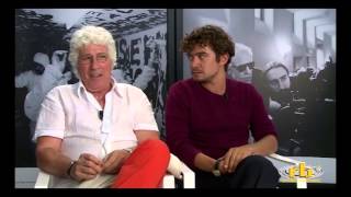 Riccardo Scamarcio e Ninetto Davoli, intervista per Pasolini, RB Casting, Venezia 71