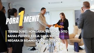 Terima Dubes Hongaria, Menpora Dito Bahas Potensi Kerja Sama Kedua Negara di Bidang Keolahragaan