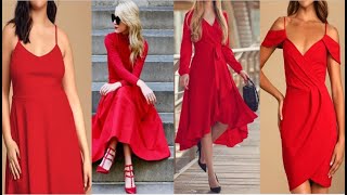 Red Dresses| Casual Red Dresses For All Moments| Plain Red Dresses