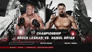 WWE 2K14 - Brock Lesnar vs. Daniel Bryan for the WWE Title