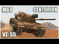 M60, Vz. 55 & Centurion RAAC • WoT Blitz Gameplay