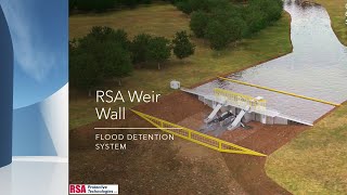 RSA Active Weir Wall Flood Control System