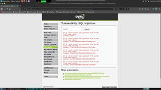dvwa lab sql injection low med high