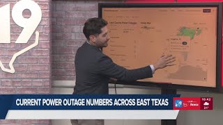 WINTER WEATHER UPDATE | Tracking outages across East Texas amid the winter storm