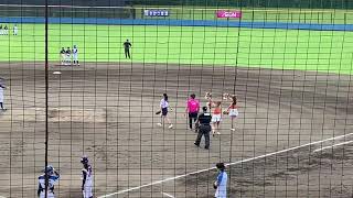 女子プロ野球 美女の始球式 溝口綾子 Fm yokohama 平塚球場にて 京都フローラ 愛知ディオーネ 桜美林大学 チア