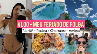 VLOG - MEU FERIADO | BANHO DE PISCINA | HAMBÚRGUER ARTESANAL