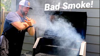 BBQ White Smoke, Dirty & Bad smoke!