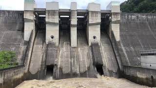 【西日本豪雨】日吉ダム 放水の様子 2018.07.08