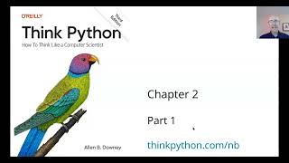 Think Python Chapter 2 Part 1