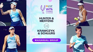 Hunter/Mertens vs. Krawczyk/Schuurs | 2023 WTA Finals Group Stage | WTA Match Highlights