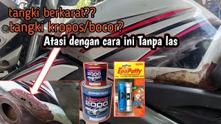 tambal tangki tanpa las dan epoxy bagian dalam