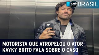 Motorista que atropelou o ator Kayky Brito fala sobre o caso | SBT Brasil (07/09/23)