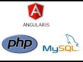 AngularJS Insert, Select, Delete, Update From Database-  PHP, MySql Tutorial Part 1