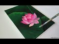 easy way to draw lotus flowers acrylic painting for beginners