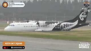 Brand New Air New Zealand ATR 72-600 Arriving Into Christchurch Airport, New Zealand! ZK-MZG.